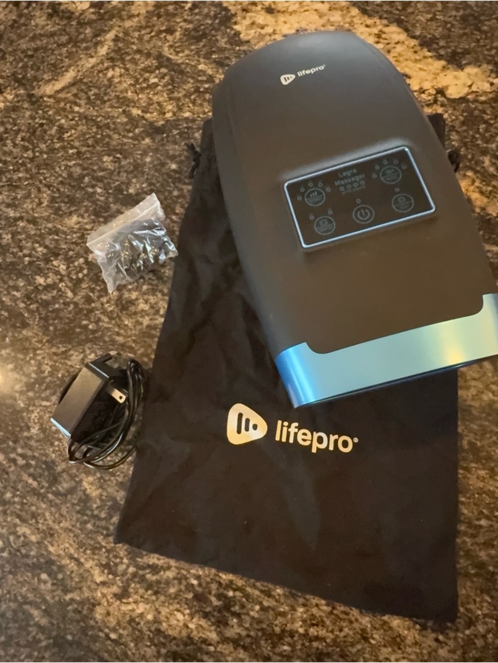 LifePro Black and Blue Electronic Massage Device
